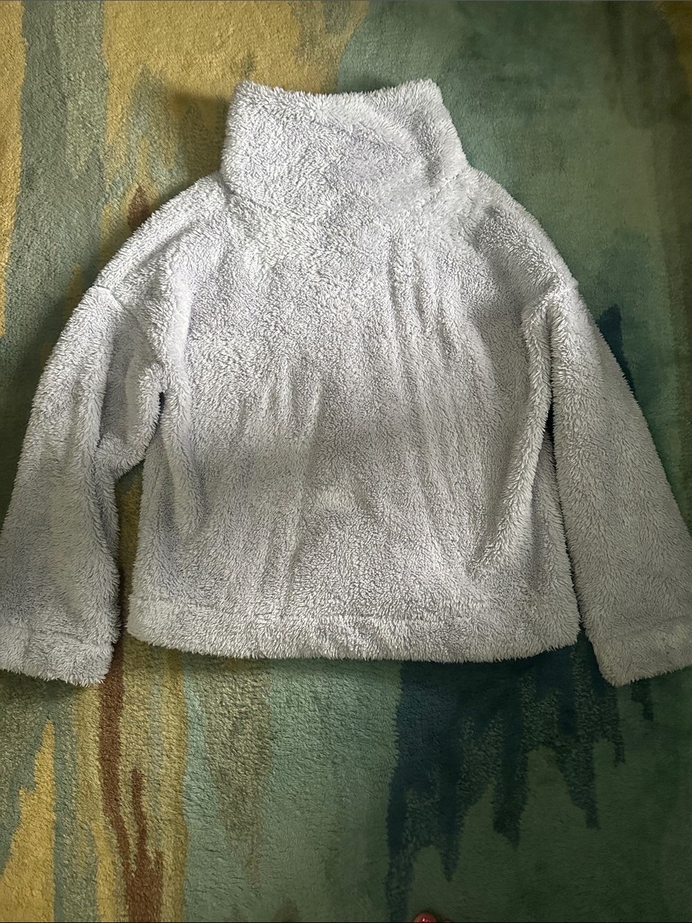 GapBody Plush Turtleneck Pullover - Light Gray